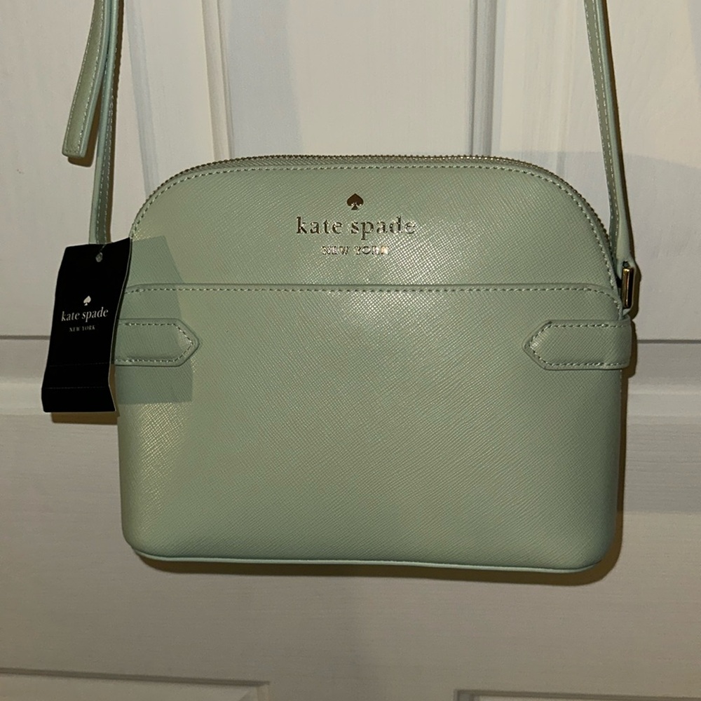 NWT Kate Spade Staci Dome Crossbody in “Light Olive”